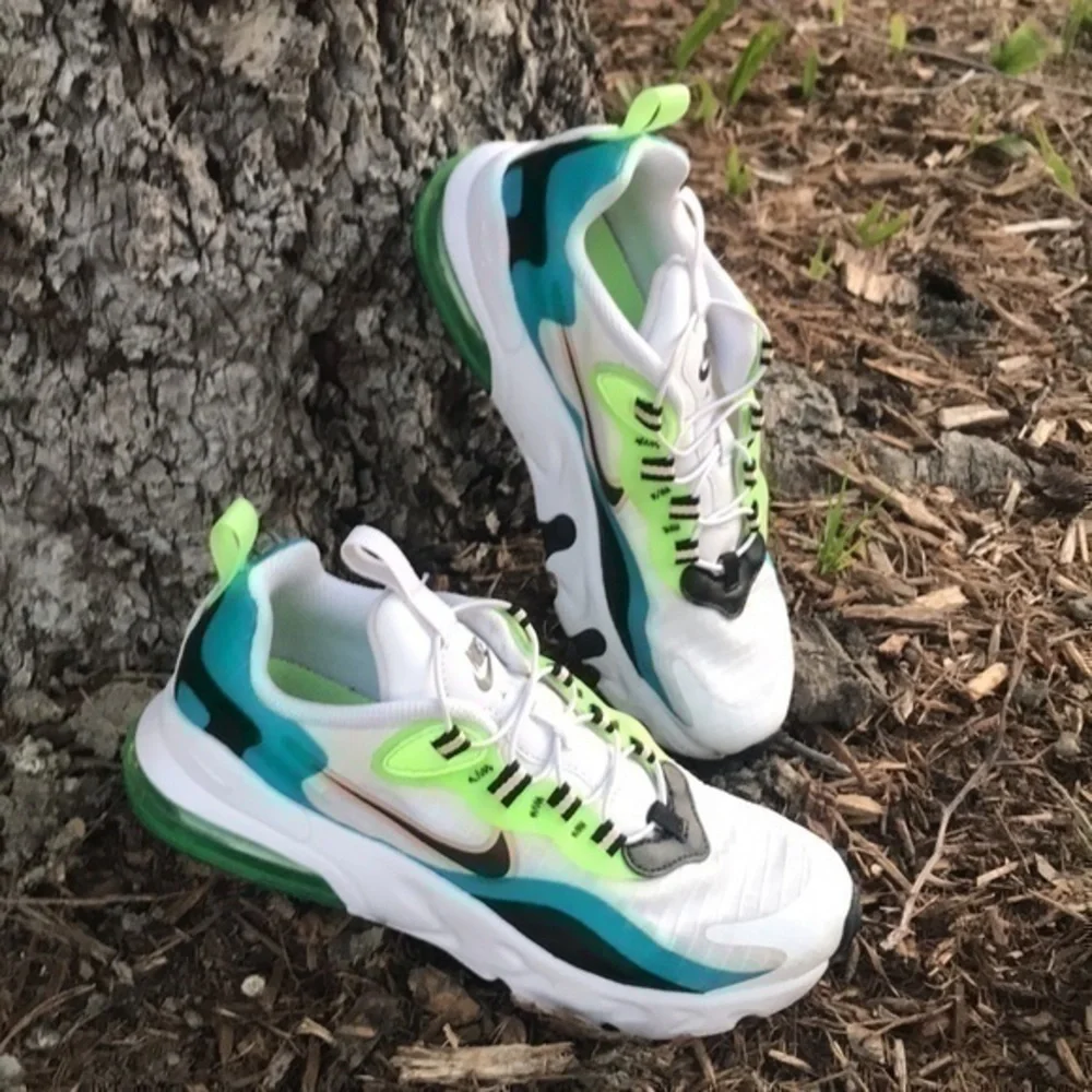 NIKE AIR MAX 270 RT SE PS ORACLE AQUA CW2211-300 Size 3Y